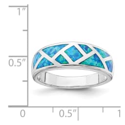 rhodium-plated-geometric-lab-created-blue-opal-ring-ss