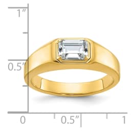 14k-men-s-polished-emerald-cut-lab-grown-diamond-ring
