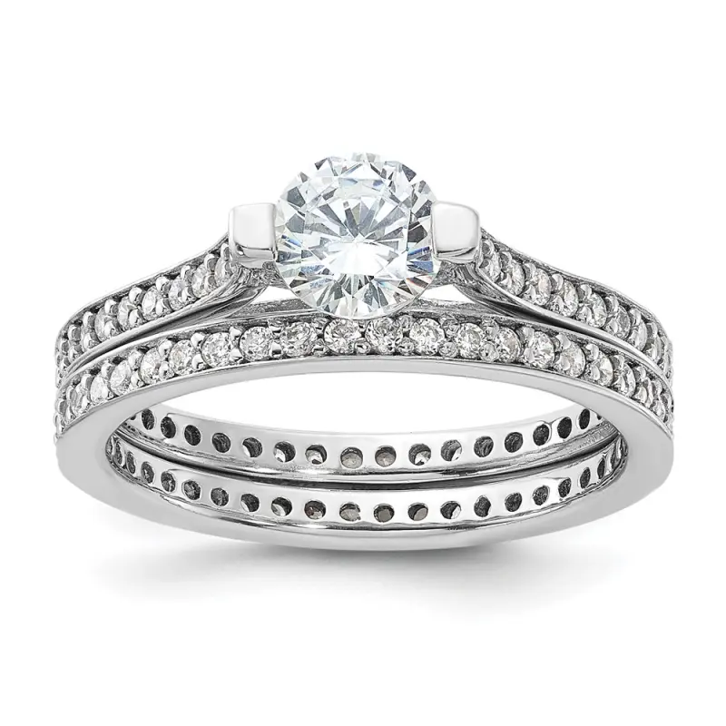 rhodium-plated-cz-eternity-engagement-ring-and-band-set-ss