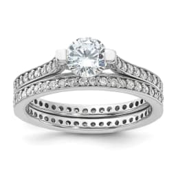 rhodium-plated-cz-eternity-engagement-ring-and-band-set-ss