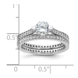rhodium-plated-cz-eternity-engagement-ring-and-band-set-ss