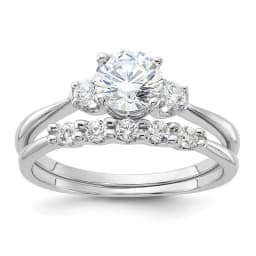 rhodium-plated-polished-cz-engagement-ring-and-band-set-ss