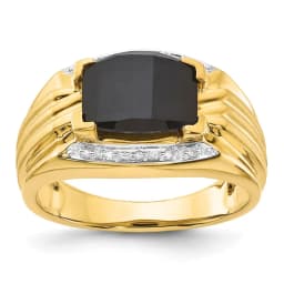 polished-and-brushed-onyx-and-diamond-ring