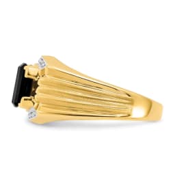 polished-and-brushed-onyx-and-diamond-ring