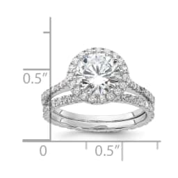 rhodium-cz-halo-engagement-eternity-band-2-ring-set-ss