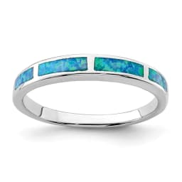 rhodium-plated-lab-created-blue-opal-inlay-band-ss