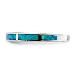 rhodium-plated-lab-created-blue-opal-inlay-band-ss