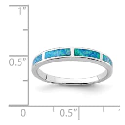 rhodium-plated-lab-created-blue-opal-inlay-band-ss