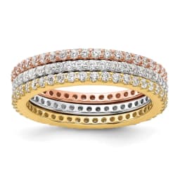 rhodium-plated-gold-and-rose-tone-cz-3-eternity-band-set-ss