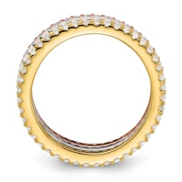 rhodium-plated-gold-and-rose-tone-cz-3-eternity-band-set-ss
