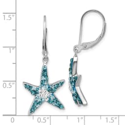 rhodium-plated-blue-and-white-crystal-starfish-leverback-earrings-ss