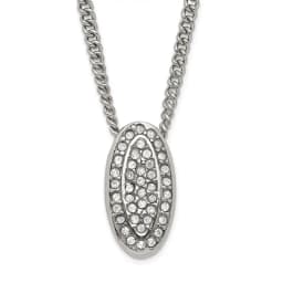 stainless-steel-polished-crystal-oval-necklace