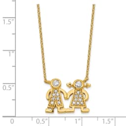 brass-gold-plated-little-people-for-hope-boy-and-girl-cz-pend-necklace