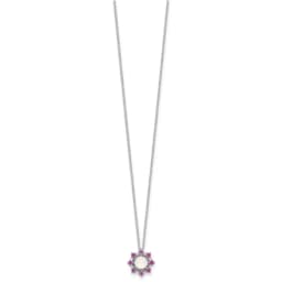 cheryl-m-sterling-silver-rhodium-plated-polished-created-opal-and-pink-crystal-flower-necklace
