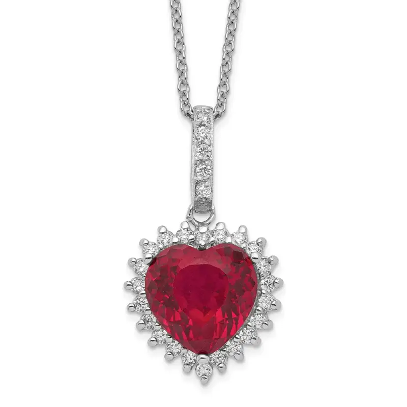cheryl-m-sterling-silver-rhodium-plated-100-facet-lab-created-ruby-and-brilliant-cut-white-cz-heart-halo-18-inch-necklace