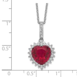cheryl-m-sterling-silver-rhodium-plated-100-facet-lab-created-ruby-and-brilliant-cut-white-cz-heart-halo-18-inch-necklace