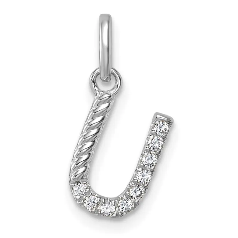 14k-white-gold-twisted-10-ct-diamond-initial-u-charm