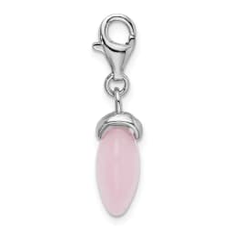 amore-la-vita-sterling-silver-rhodium-plated-polished-3-d-rose-quartz-heart-charm-with-fancy-lobster-clasp