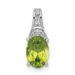 sterling-silver-rhodium-plated-diamond-and-peridot-oval-pendant