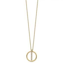 chisel-stainless-steel-polished-yellow-ip-plated-with-preciosa-crystal-pendant-on-a-16-inch-cable-chain-with-a-2-inch-extension-necklace