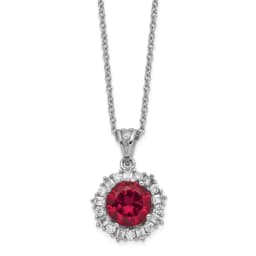 cheryl-m-sterling-silver-rhodium-plated-brilliant-cut-lab-created-ruby-and-brilliant-cut-baguette-cut-white-cz-18-inch-necklace