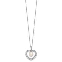 sterling-silver-rhodium-plated-8-9mm-white-rice-freshwater-cultured-pearl-and-cz-heart-17-inch-necklace