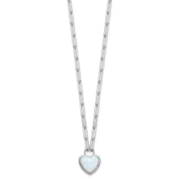 cheryl-m-sterling-silver-rhodium-plated-polished-created-opal-heart-paperclip-link-necklace