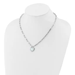 cheryl-m-sterling-silver-rhodium-plated-polished-created-opal-heart-paperclip-link-necklace