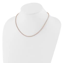 flash-rose-tone-polished-crystal-17-5in-necklace