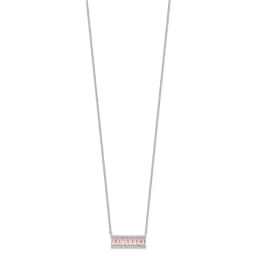 cheryl-m-sterling-silver-rhodium-plated-emerald-cut-pink-nano-crystal-and-white-brilliant-cut-cz-bar-18-inch-necklace
