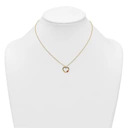 14k-polished-heart-with-enamel-ladybug-w-75in-ext-children-s-necklace