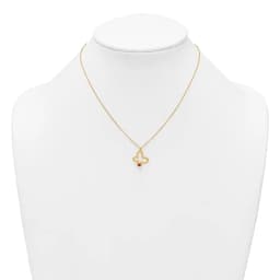 14k-polished-butterfly-with-enamel-ladybug-w-75in-ext-children-s-necklace