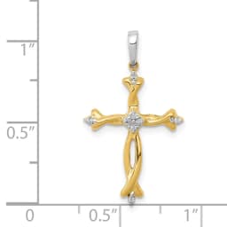 14k-two-tone-1-20ct-diamond-cross-pendant