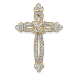 14k-5-8ct-diamond-budded-cross-chain-slide