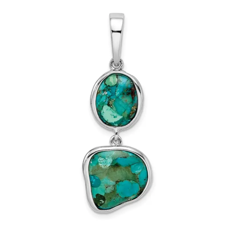 sterling-silver-rhodium-plated-w-reconstituted-turquoise-pendant