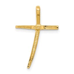 14k-polished-curved-cross-chain-slide