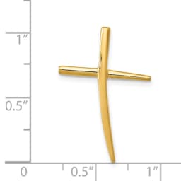 14k-polished-curved-cross-chain-slide