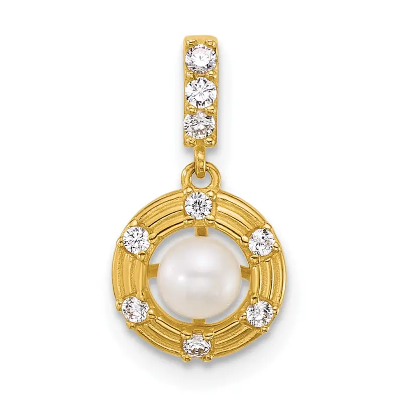 14k-polished-and-grooved-fwc-pearl-and-cz-circle-pendant