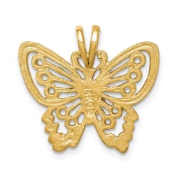 14k-brushed-diamond-cut-butterfly-pendant