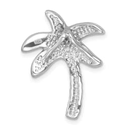 sterling-silver-rhodium-plated-polished-green-crystal-palm-tree-chain-slide