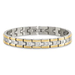 chisel-stainless-steel-polished-yellow-ip-plated-with-cz-8-5-inch-link-bracelet