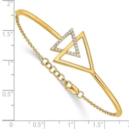 14k-polished-triangle-diamond-7in-w-5in-ext-bracelet
