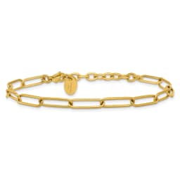 chisel-stainless-steel-polished-yellow-ip-plated-elongated-open-link-paperclip-7-inch-bracelet-with-1-25-inch-extension