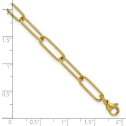 chisel-stainless-steel-polished-yellow-ip-plated-elongated-open-link-paperclip-7-inch-bracelet-with-1-25-inch-extension