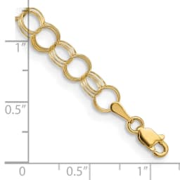 14k-solid-triple-link-charm-bracelet