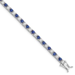 sterling-silver-rhodium-plated-blue-glass-and-cz-7-inch-bracelet