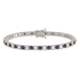 sterling-silver-rhodium-plated-blue-glass-and-cz-7-inch-bracelet