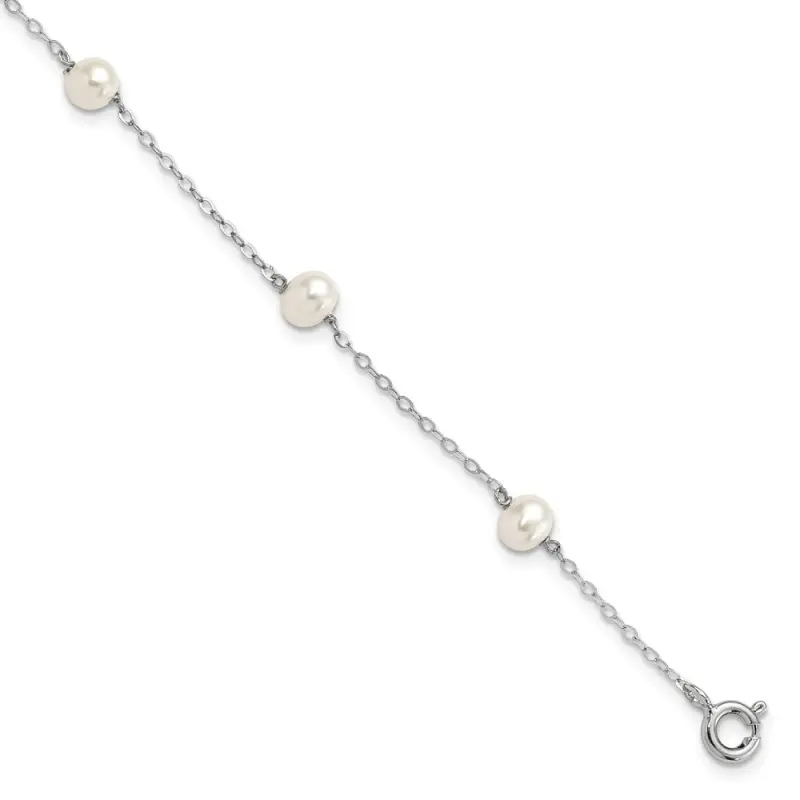 sterling-silver-rhodium-plated-4-5mm-white-semi-round-freshwater-cultured-pearl-5-station-7-inch-bracelet
