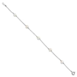 sterling-silver-rhodium-plated-4-5mm-white-semi-round-freshwater-cultured-pearl-5-station-7-inch-bracelet