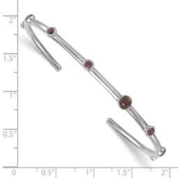 sterling-silver-polished-rhodium-plated-cz-smokey-quartz-cuff-bangle
